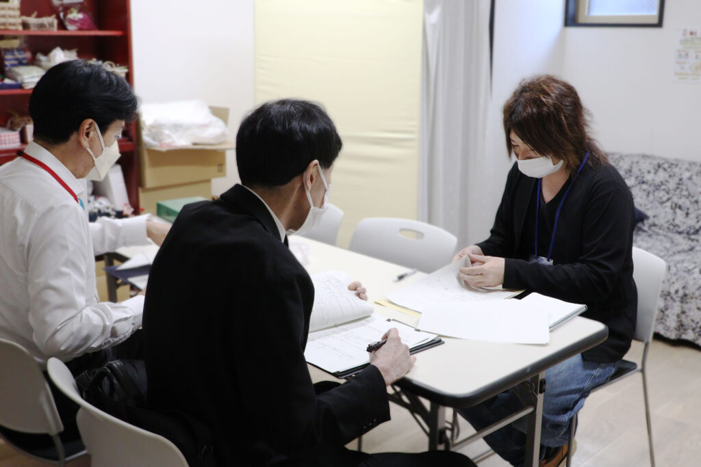実習生受け入れ相談の様子